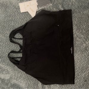 Black geo sports bra size xl